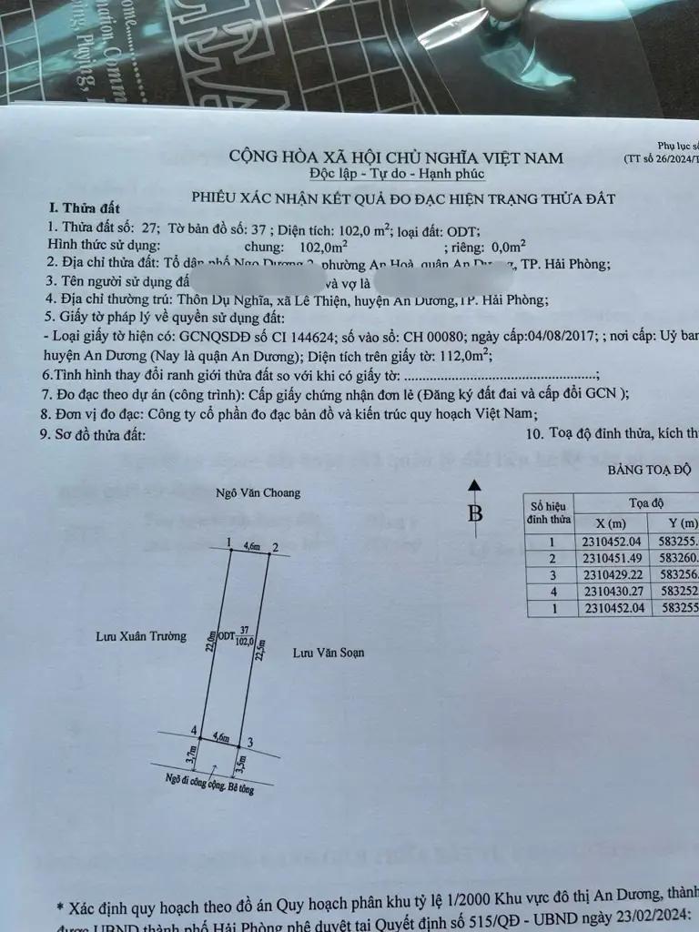 Main-Lô đất đẹp tại TDP Ngọ Dương 2 - phường An Hoà-3