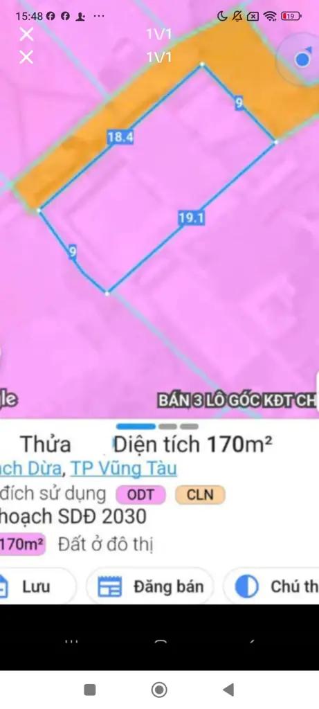 Bán nhà góc 2 MT hẻm – Lưu Chí Hiếu, P. Thắng Nhất, TP. Vũng Tàu