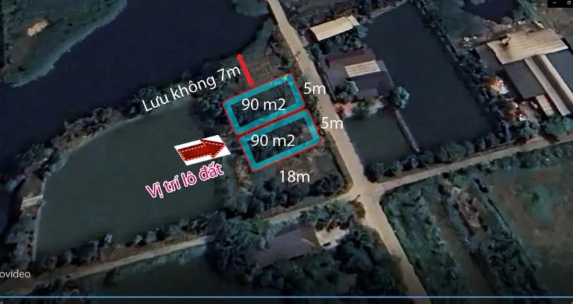 Cần bán 2 lô đất diện tích đều 90m2, gần sân bay Gia Bình