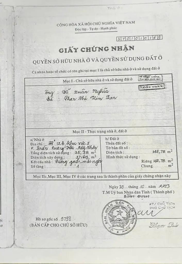 Main-Bán lô đất đẹp diện tích lớn đường hẻm Lạc Long Quân, Phường Trần Quang Diệu, Quy Nhơn-3