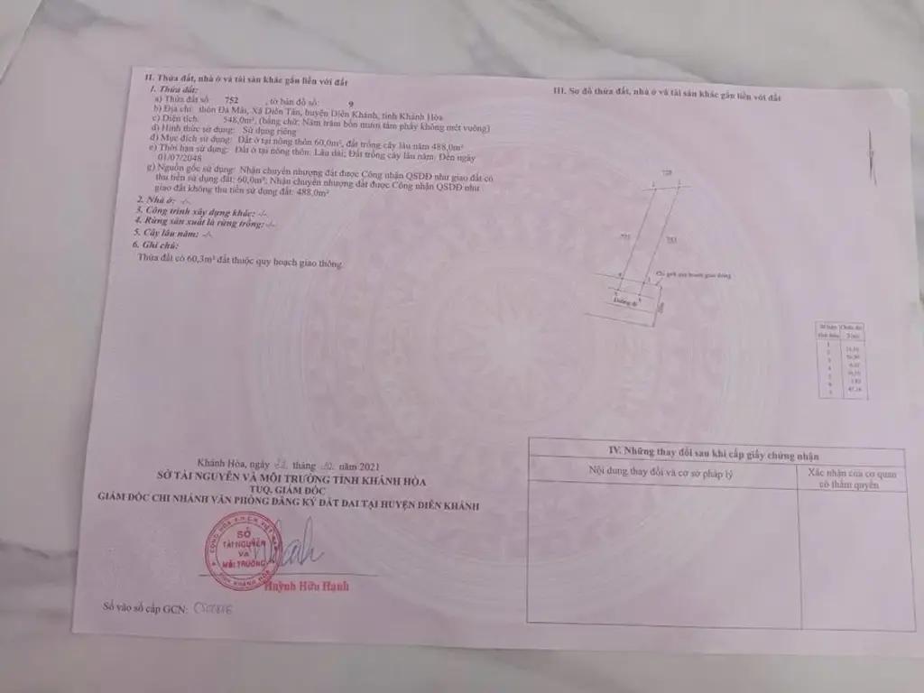 Main-Lô đất ngay uỷ ban Xã Diên Tân, trường tiểu học, trạm y tế, Hồ Láng Nhớt, Hồ Cây Sung-4