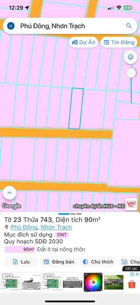 Main-Cần Ra Nhanh , Xót 1 Nền Duy Nhất Giá Tốt Xã Phú Đông, Nhơn Trạch-3