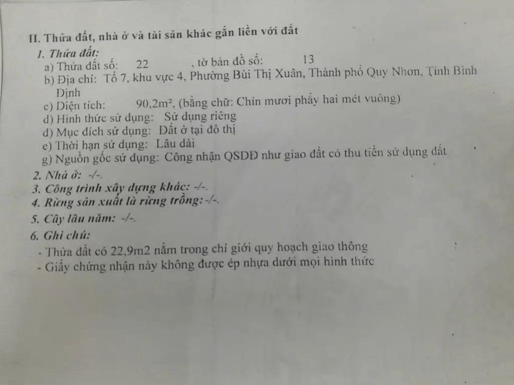 Main-Bán nhà 2 tầng mặt tiền Âu Cơ, phường Bùi Thị Xuân, Quy Nhơn-3