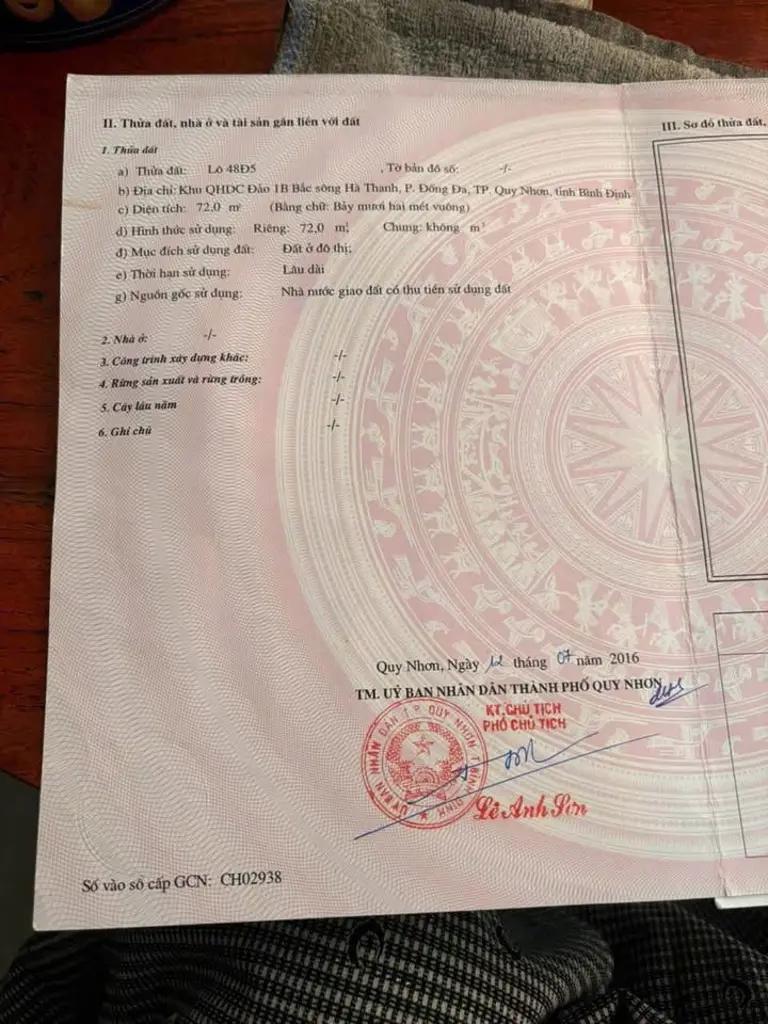 Main-Cần bán lô đất đẹp đường Phạm Huy Thông, Hà thanh 1 - Quy Nhơn-2