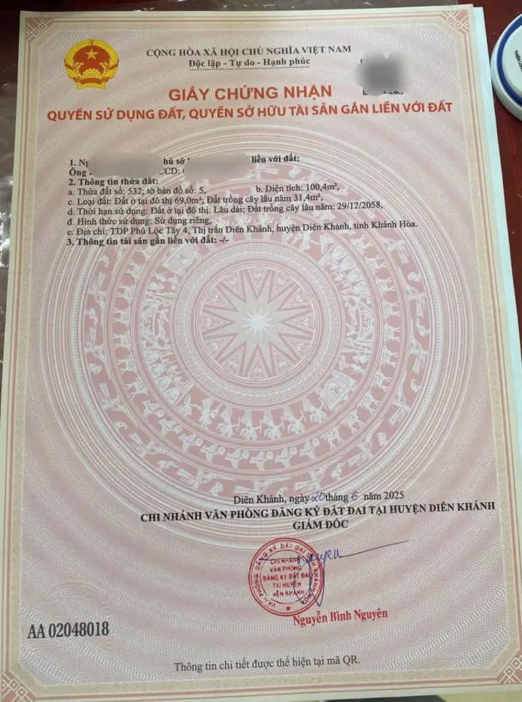 Main-Bán đất trung tâm Thị Trấn Diên Khánh, Khánh Hoà-3