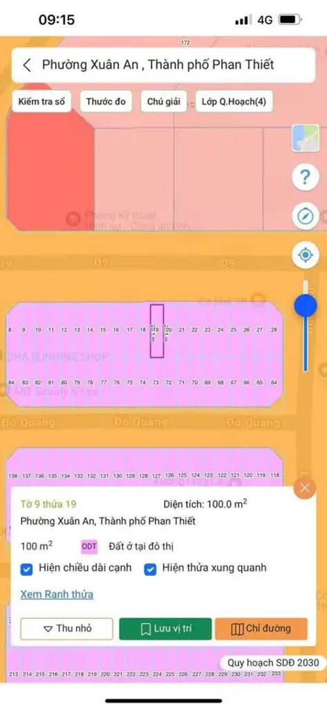 Bán đất Bắc Xuân An, Phan Thiết  - đối diện phòng kỹ thuật công an Tỉnh