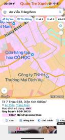 Thumb-Lô Đất 685 m2 Mặt Tiền Đường Nhựa Đẹp - Xã An Viễn - Trảng Bom-1