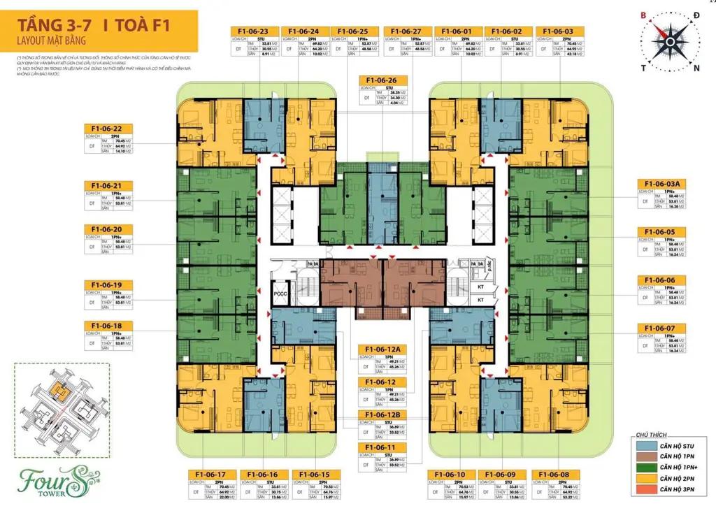 Main-Căn hộ 1PN+ diện tích 58,48m2 Sun Fours Tower Đà Nẵng-0