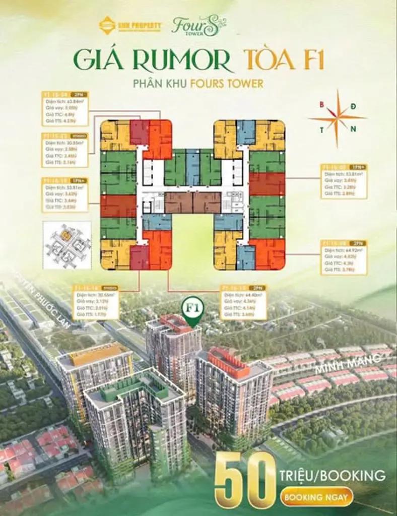 Main-Căn hộ 1PN+ diện tích 58,48m2 Sun Fours Tower Đà Nẵng-4