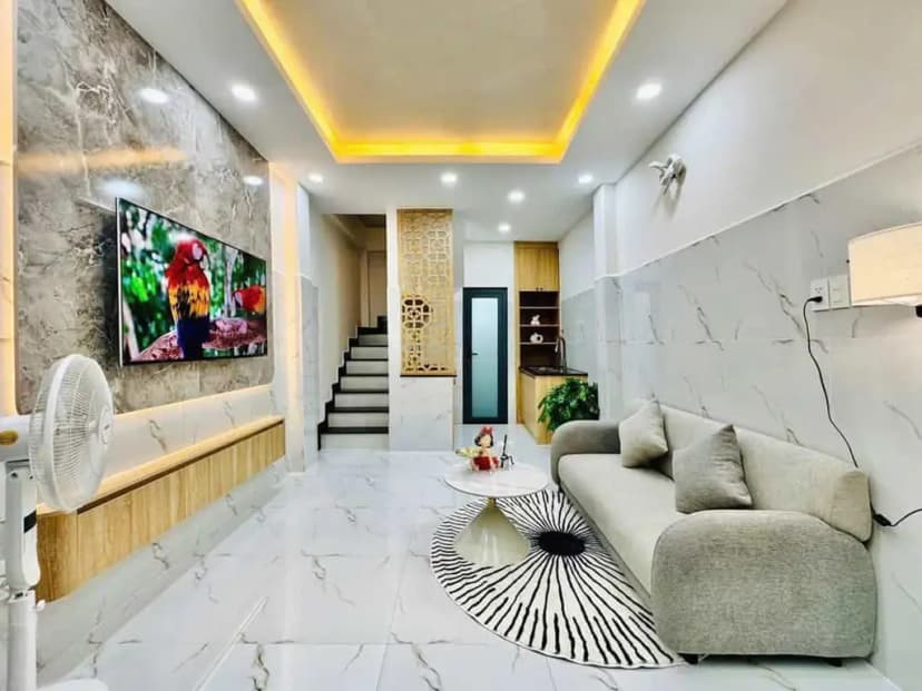 BÌNH THẠNH – SIÊU PHẨM 4 TẦNG FULL NỘI THẤT – NGAY CÔNG VIÊN TẦM VU – CHỈ 5.38 TỶ