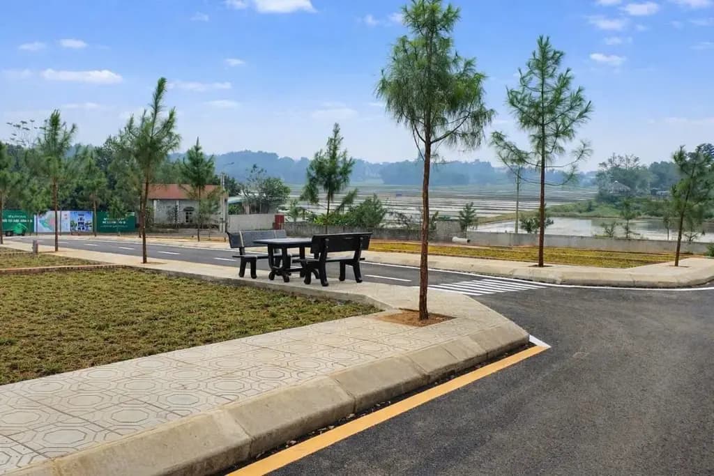 Main-Nhỉnh 300tr 78m đất đô thị, ven đô gần Chợ Bến, Vành đai 5 đường thông ôtô chạy vòng quanh-1