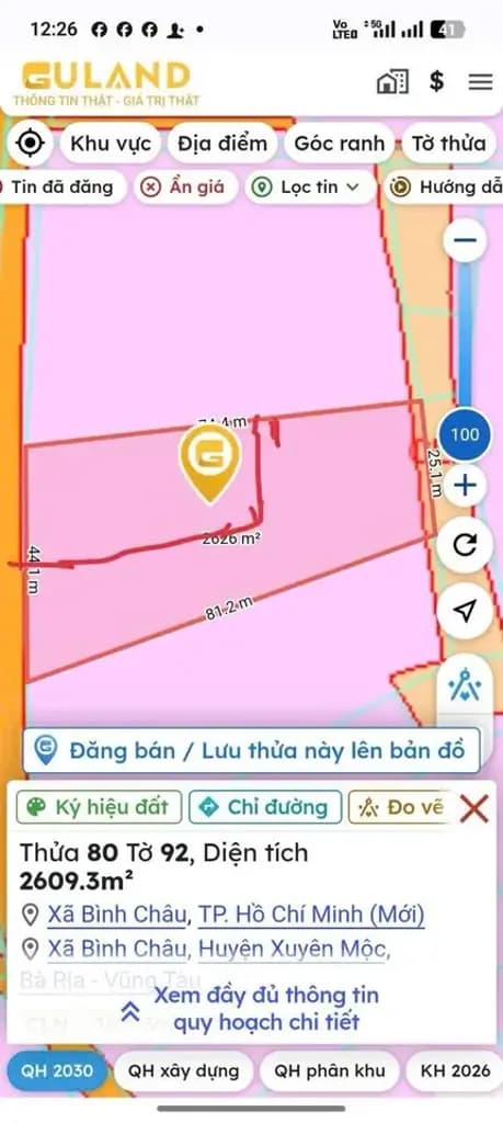 Main-Bán Đất 1700m2 bán gấp đất gần biển giá 3.9 tỷ tại - Chọn - Xã Bình Châu Huyện Xuyên Mộc Bà Rịa - Vũng Tàu-6