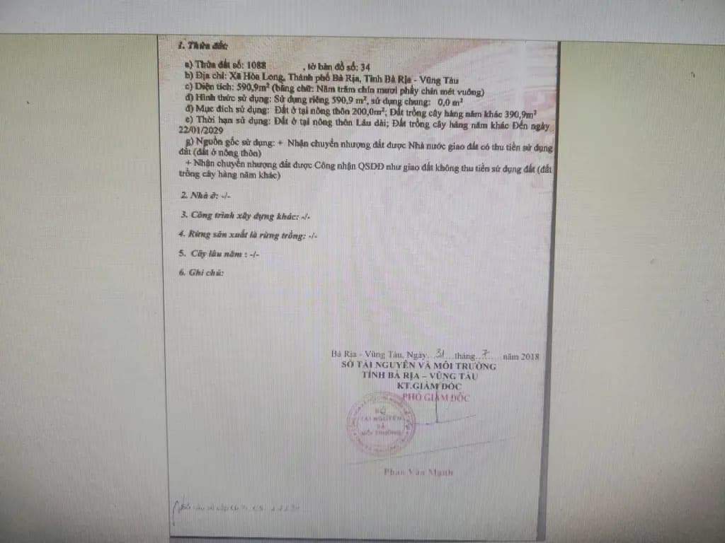 Main-Bán đất 590m² ngang 31m có sẵn 200m2 thổ cư giá 4.6 tỷ Phường Tam Long-1