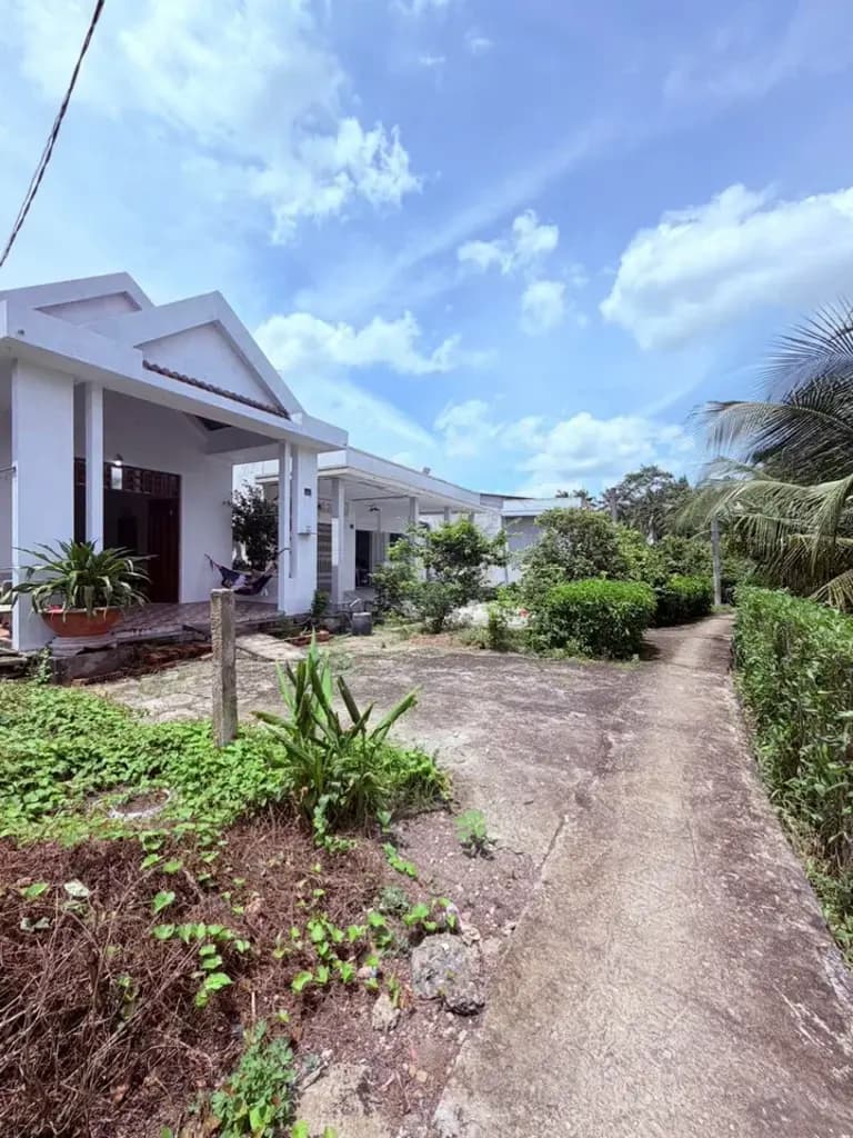 Main-CHỈ CÒN 790 TRIỆU ( ❤️💚 NHÀ CÒN MỚI – SÁT CHỢ ĐỨC TÂN, TÂN TRỤ – LONG AN 🏡 Diện tích: 243m² đất thổ cư 🏠 Nhà xây dựng hơn 100m², còn mới khoảng 95% 🛏️ 2 phòng ngủ – xách vali vào ở ngay 📍 Chỉ cách chợ Đức Tân khoảng 250m – cực kỳ-2