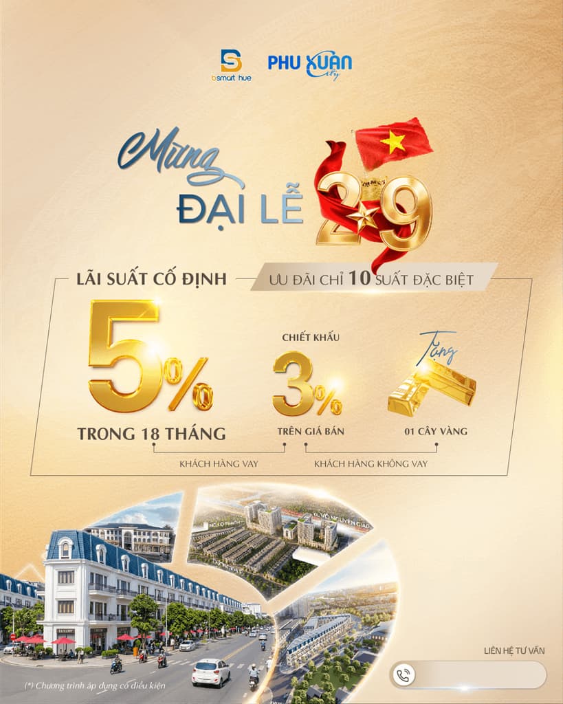 VỚI 2,5 TỶ (30%/CĂN) NHẬN NHÀ MẶT PHỐ – NGÂN HÀNG HỖ TRỢ 70% – CHỦ ĐẦU TƯ GÁNH LÃI 5%/18T