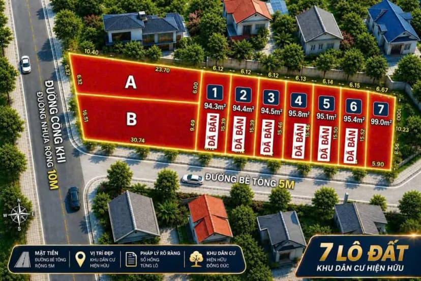 Bán lô đất Bà Điểm 6x15m, hẻm 5m 1 sẹc Dương Công Khi, gần Phan Văn Hớn (1)