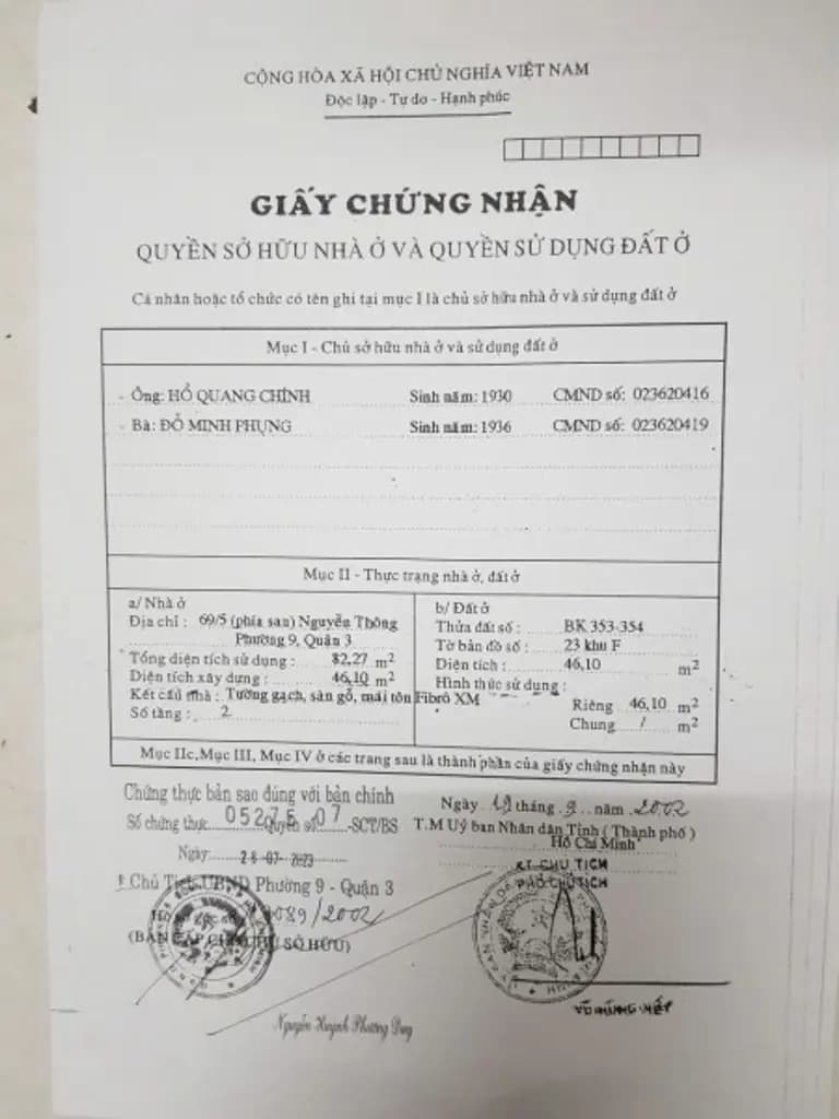 Main-TRẦN VĂN ĐANG Q3 , 2PN, 3 TẦNG, 3.5TY , BAN CÔNG-0