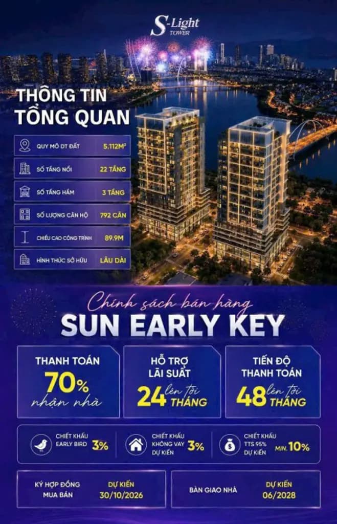 Sống Giữa Không Gian Ven Sông – Tận Hưởng Chuẩn Mực Mới Cùng S-LIGHT Tower