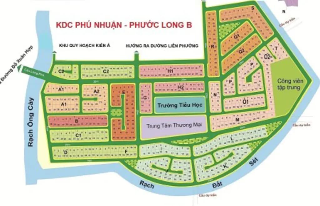 Main-Bán đất Nền KDC Phú Nhuận, đường Liên Phường, Ph. Phú Hữu, Quận 9 Diện Tích 270m2, Giá 85tr/m2-0