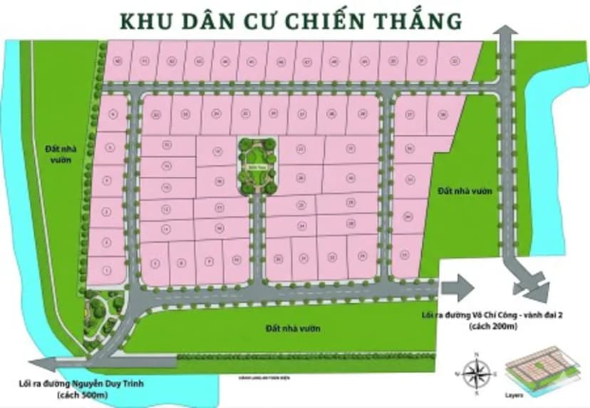 Bán đất nền khu dân cư Chiến Thắng, P. Long Trường, TPHCM