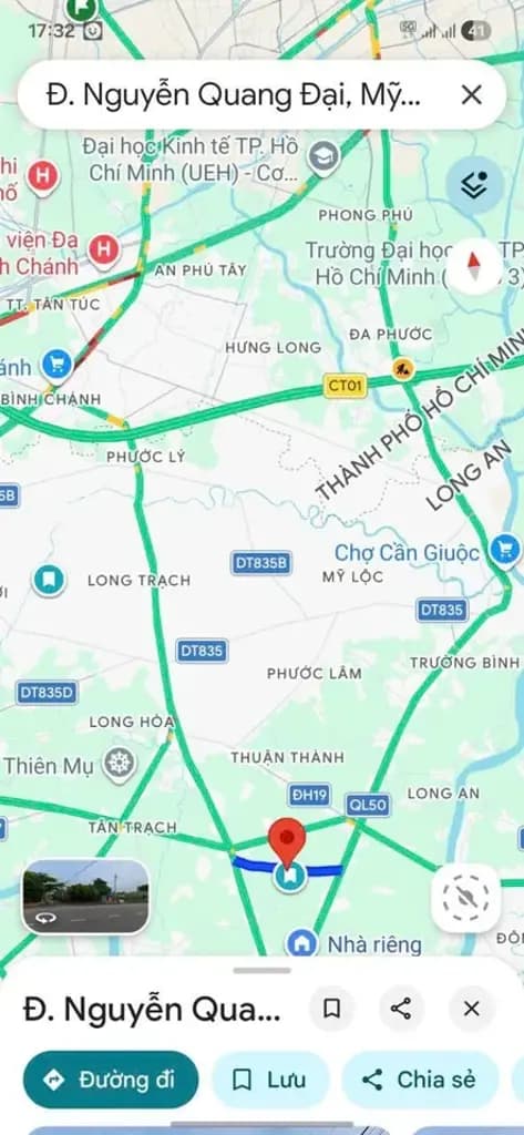 Main-Giá tốt đầu tư - mặt tiền Nguyễn Quang Đại - Mỹ Lệ - Long An (Tây ninh) 5 x 30m/ 150 m² chỉ 1.1T-2