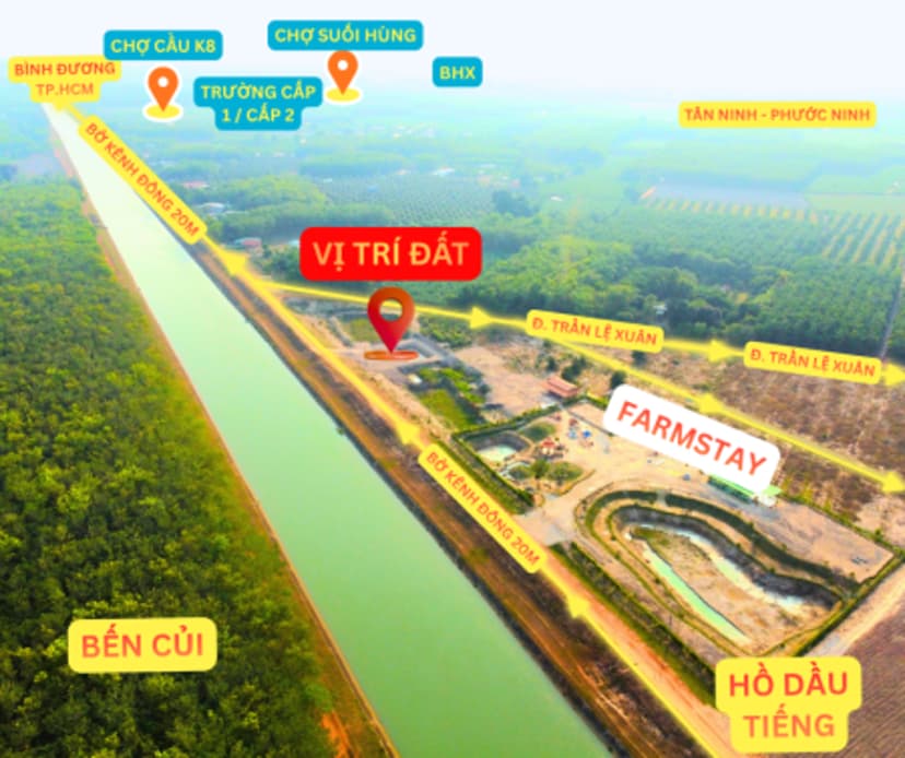 Bán 1724m2 đất thửa đất số 22 tại Ấp Ninh Hưng II, xã Chà Là, huyện Dương Minh Châu, tỉnh Tây Ninh