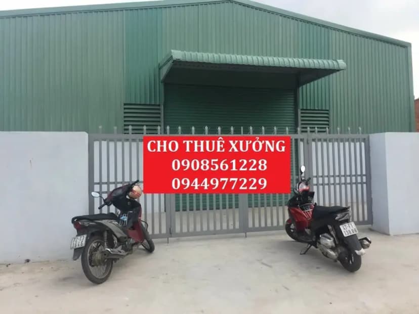 Cho thuê Kho, nhà xưởng 500m² giá 25 triệu/ tháng tại Phường Tân Phước Khánh Thị xã Tân Uyên Bình Dương lh: 0908561228