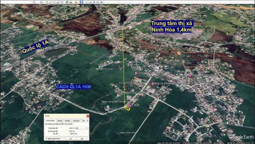 Bán Đất 149.6m2 có sẵn 149.6 m2 thổ cư giá 1.05 tỷ tại Đường Lý Tự Trọng Phường Ninh Hà Thị xã Ninh Hòa Khánh Hòa