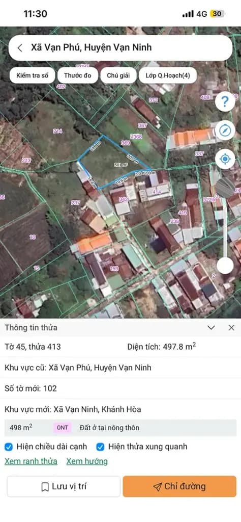 Main-Bán Đất 497m2 có sẵn 80 m2 thổ cư giá ,1,350 tỷ tại Xã Vạn Phú Huyện Vạn Ninh Khánh Hòa-2