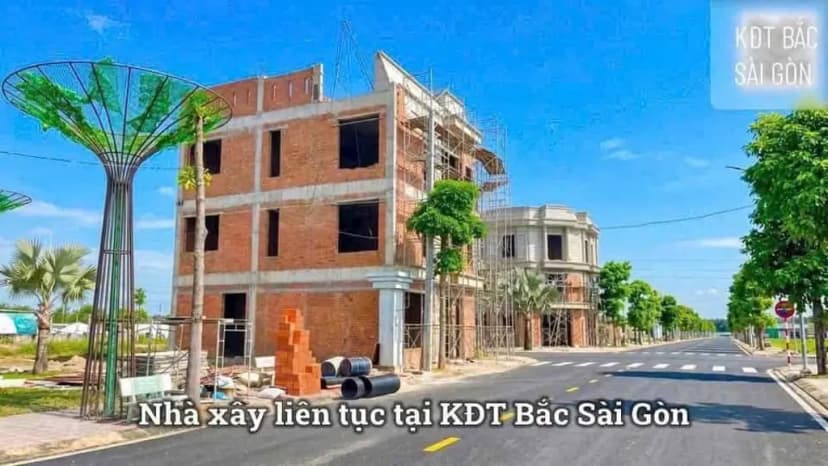Bán nhà xây 3 tầng sổ sẵn 75m2 tại khu đô thị Bắc Sài Gòn