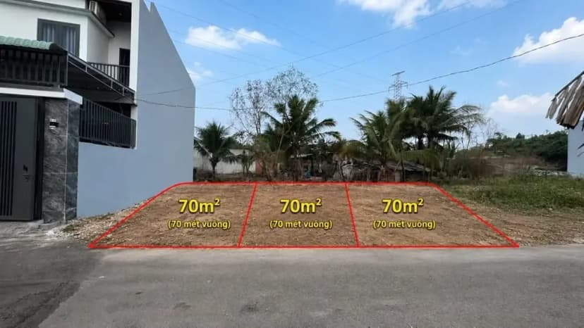 🆘 BÁN 3 LÔ ĐẤT ĐẸP P. PHƯỚC TÂN – GẦN CỔNG 11 VÀ SÂN GOLF LONG THÀNH