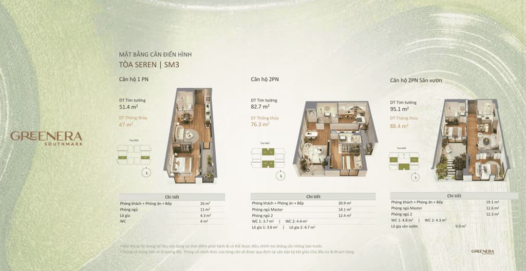Main-Chiết khấu 22% sốc căn 1PN + tặng gói quà khủng 950 triệu HT lãi suất 0%, tại Greenera Southmark-4