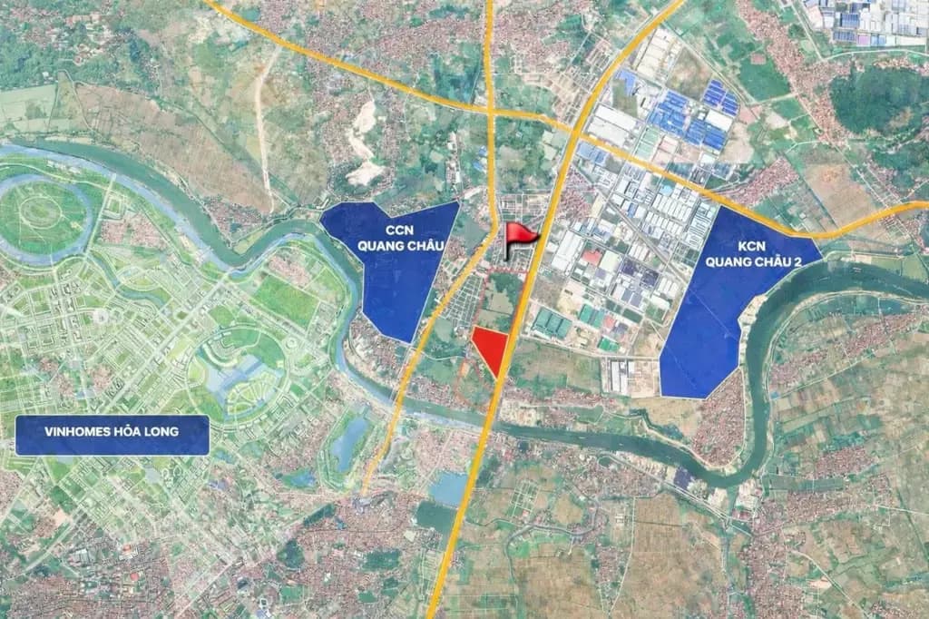 Main-Bán đất dãy k1 đồng lớn quang châu 72m2 mặt 4m tây bắc sẵn nhà cấp 4 giá 3.7 tỷ-3