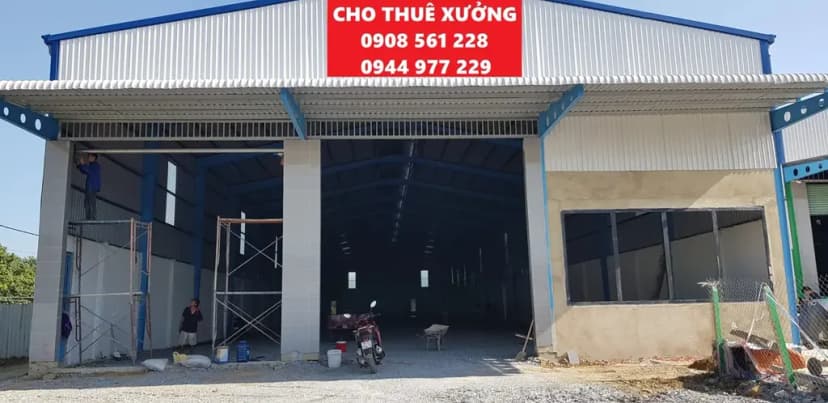 NHÀ XƯỞNG CHO THUÊ PHƯỜNG BÌNH NHÂM THUẬN AN, BÌNH DƯƠNG DT: 1000M GIÁ 40 TRIÊU LH: 0908561228
