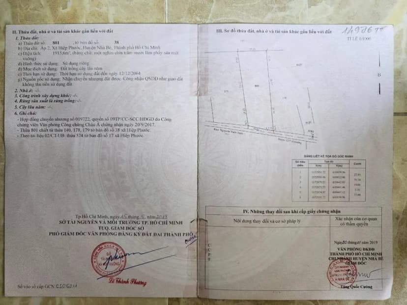 Bán Đất 1915m2 giá 5.75 tỷ tại Đường Liên Ấp 2-3 Xã Hiệp Phước Huyện Nhà Bè TP. Hồ Chí Minh