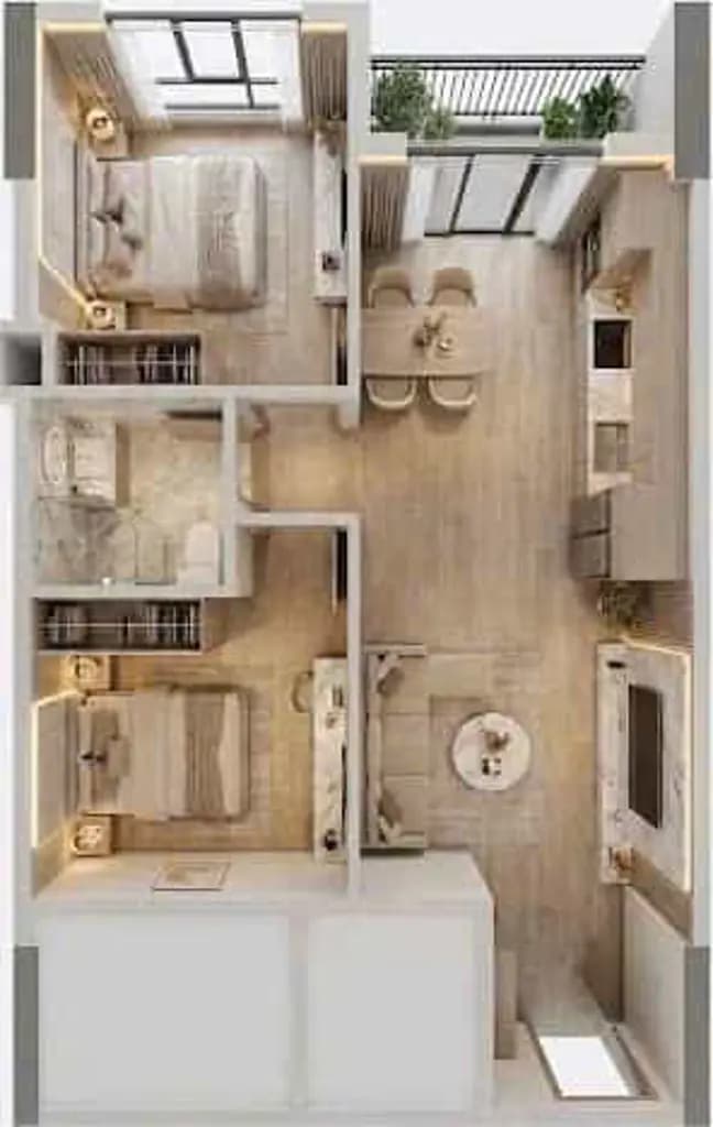 [CĂN HỘ 2PN 1WC 50 m² | THIÊN QUÂN MARINA PLAZA] - GIÁ TRỰC TIẾP TỪ CHỦ ĐẦU TƯ