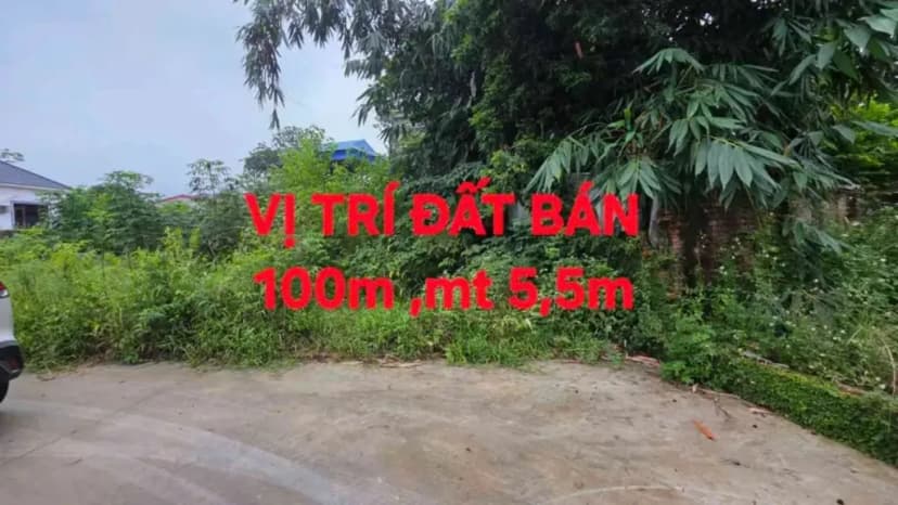 Bán Đất 100m2 có sẵn 100 m2 thổ cư giá 1.9 tỷ tại Xã Hạ Bằng Huyện Thạch Thất Hà Nội