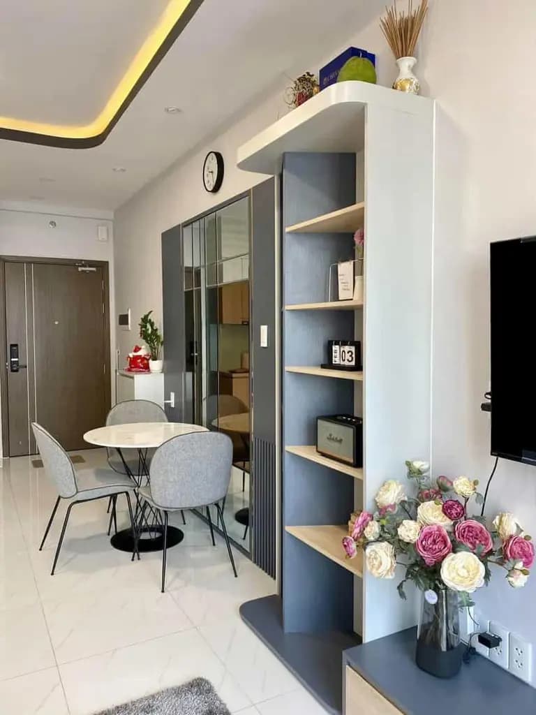 Main-Căn hộ 1pn+1 - tầng trung cao, kế góc nhiều gió + 2 view toàn cảnh Safira Khang Điền, Full nội thất-2