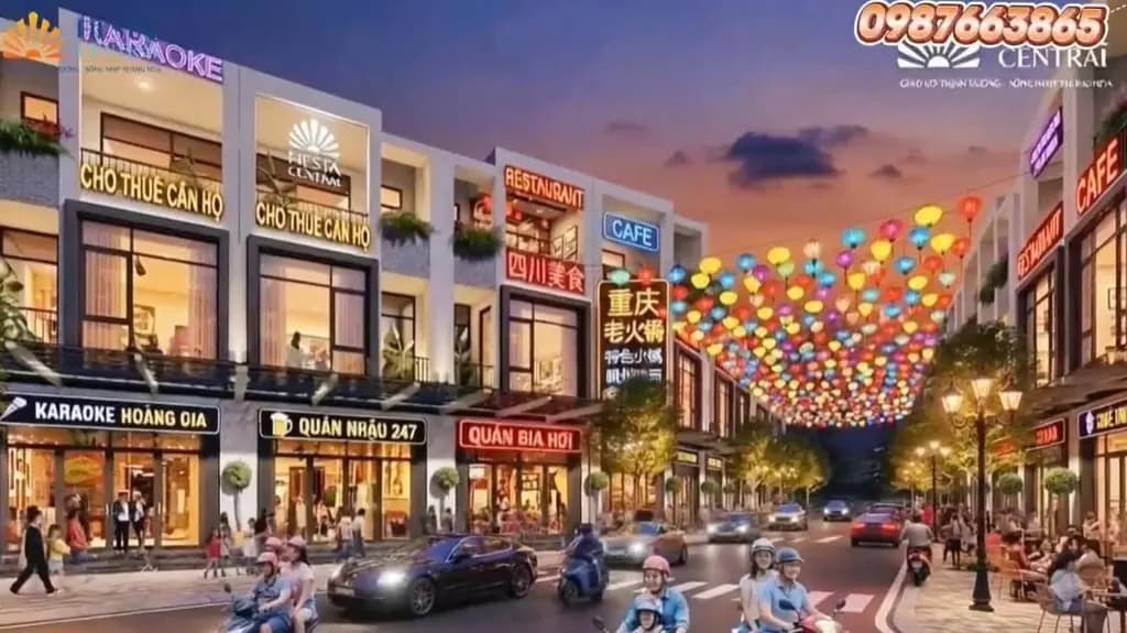 Main-Nhà Phố Fiestal Central Bình Dương 2 mặt tiền 4,6 tỷ 0987663865 gần KCN VSIP II, KCN Đồng An thành phố mới, Kinh doanh suần uất-1