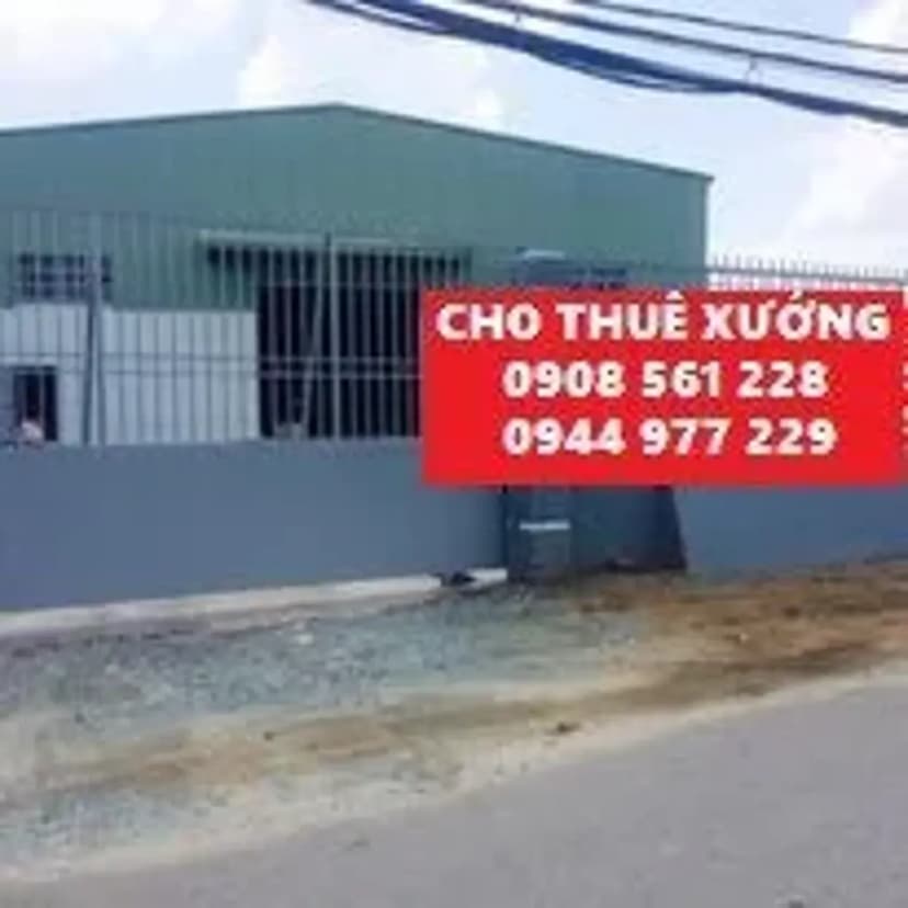 NHÀ XƯỞNG CHO THUÊ ĐƯỜNG NGUYỄN VĂN BỨA, XUÂN THỚI THƯỢNG HOC MÔN DT: 1400M GIÁ 75 TRIÊU/THÁNG LH: 0908561228