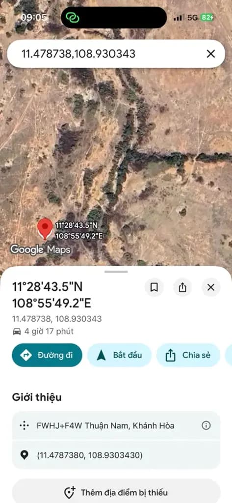Main-Bán Đất 5000m2 giá 1.6 tỷ tại Thôn Văn Lâm 2 Xã Phước Nam Huyện Thuận Nam Ninh Thuận-1