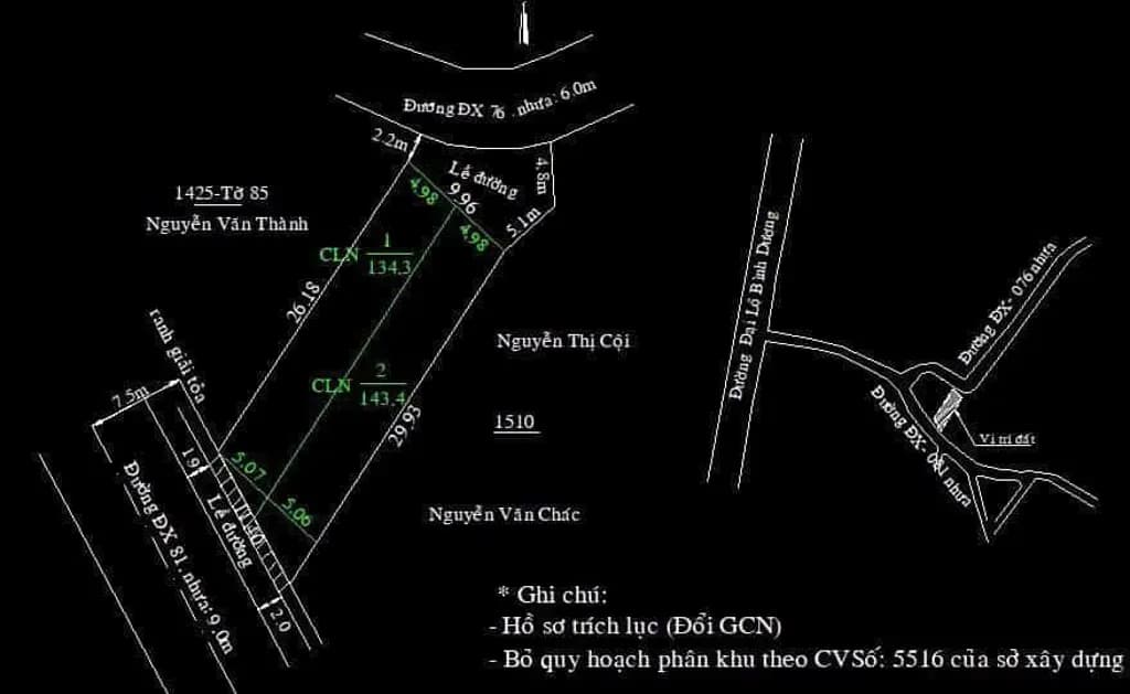 Main-Bán Đất 2 Mặt Tiền Định Hòa Thủ Dầu Một Gần Bệnh Viện 1.500 Giường – Giá Chỉ 2,4 Tỷ/Nền-0