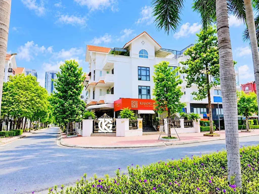 Main-❇️❇️ Cho Thuê Nhà GÓC 2MT: 57 Hoàng Trọng Mậu + Đường Số 12 - Quận 7 - 15x20m, hầm, 4 tầng-1