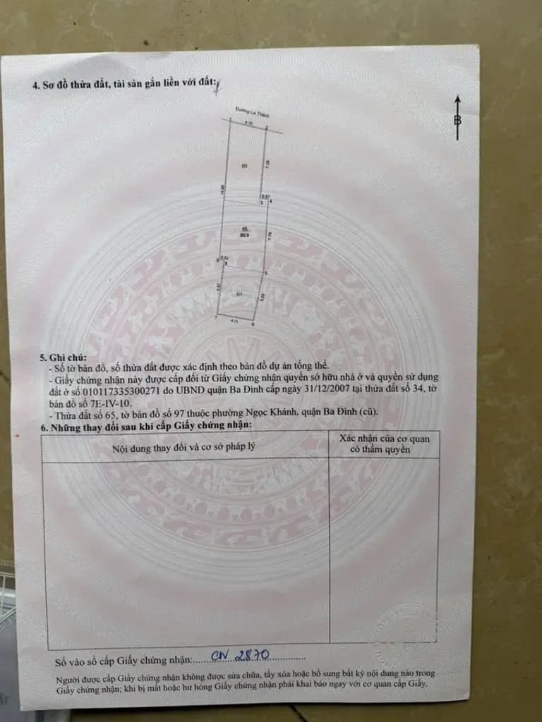 Main-Bán Nhà riêng 89.9m2 có sẵn 89.9 m2 thổ cư giá 60 tỷ tại Đường Đê La Thành Phường Ngọc Khánh Quận Ba Đình Hà Nội-1