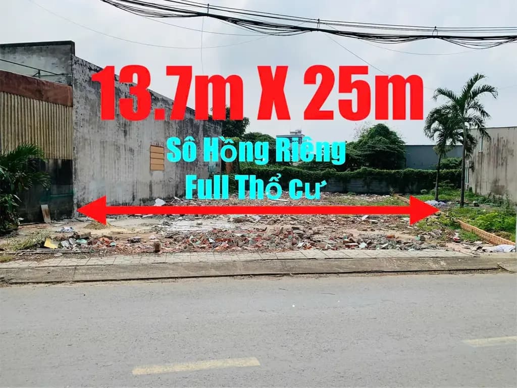 Main-Bán Đất 13.7m X 25m thổ cư giá 10.5 tỷ tại Sẹc Phan Văn Hớn Xã Bà Điểm TP. Hồ Chí Minh-0