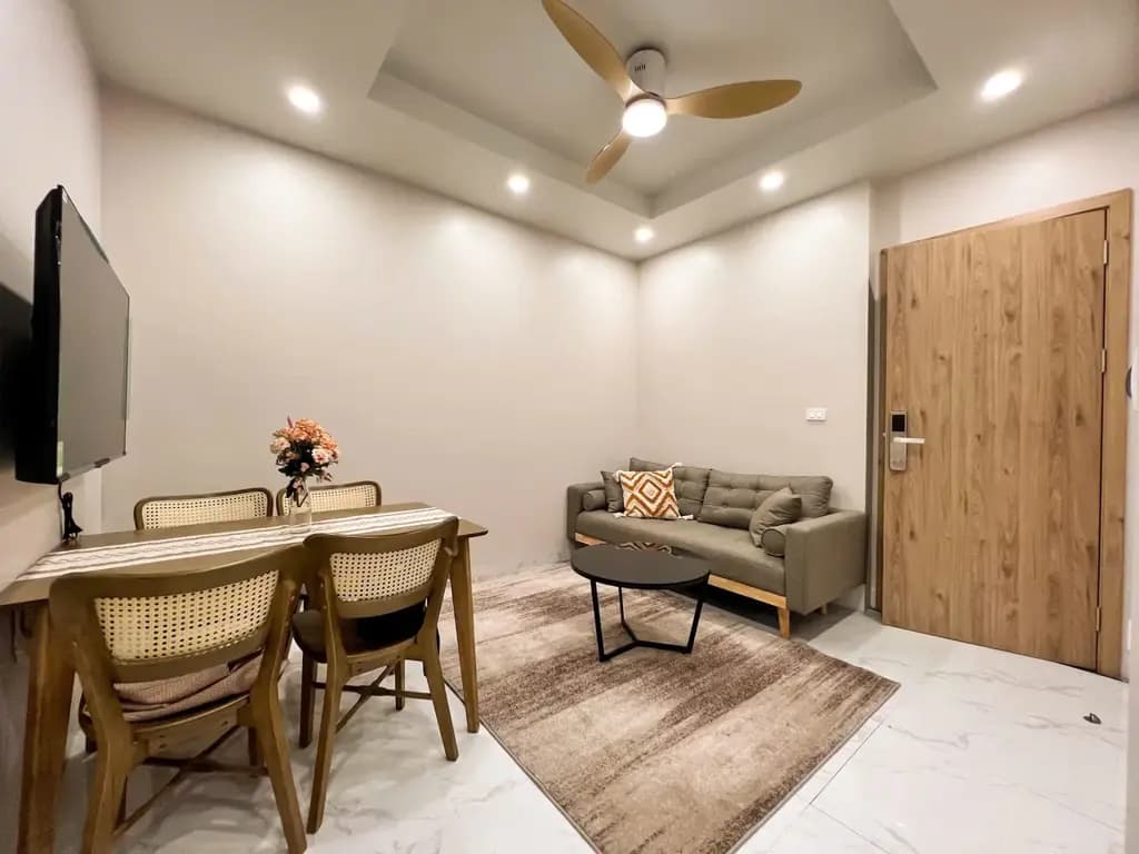 Main-Cho thuê Căn 2 ngủ 42m2 Full đồ đẹp thoáng giá 12.5 triệu tại 279 Đội Cấn-1