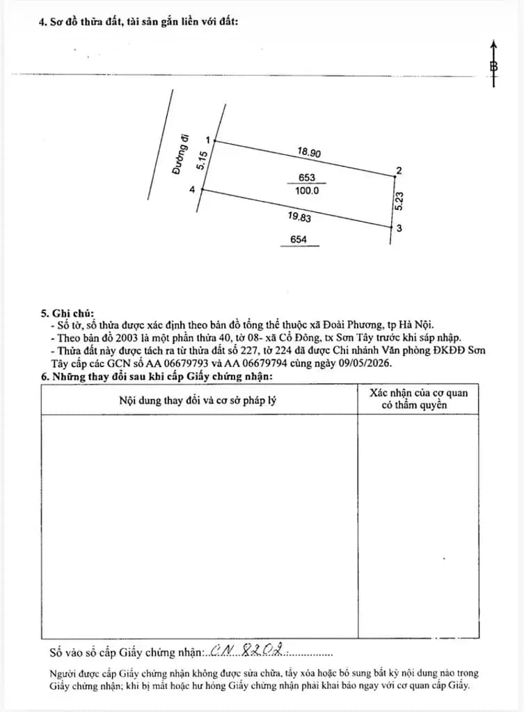 Bán Đất Hòa Lạc giá 2 tỷ tại ngã 4 Đại Học Quốc Gia Hòa Lạc với trường sỹ quan Lục Quân. Cách ĐHQG chỉ 800m