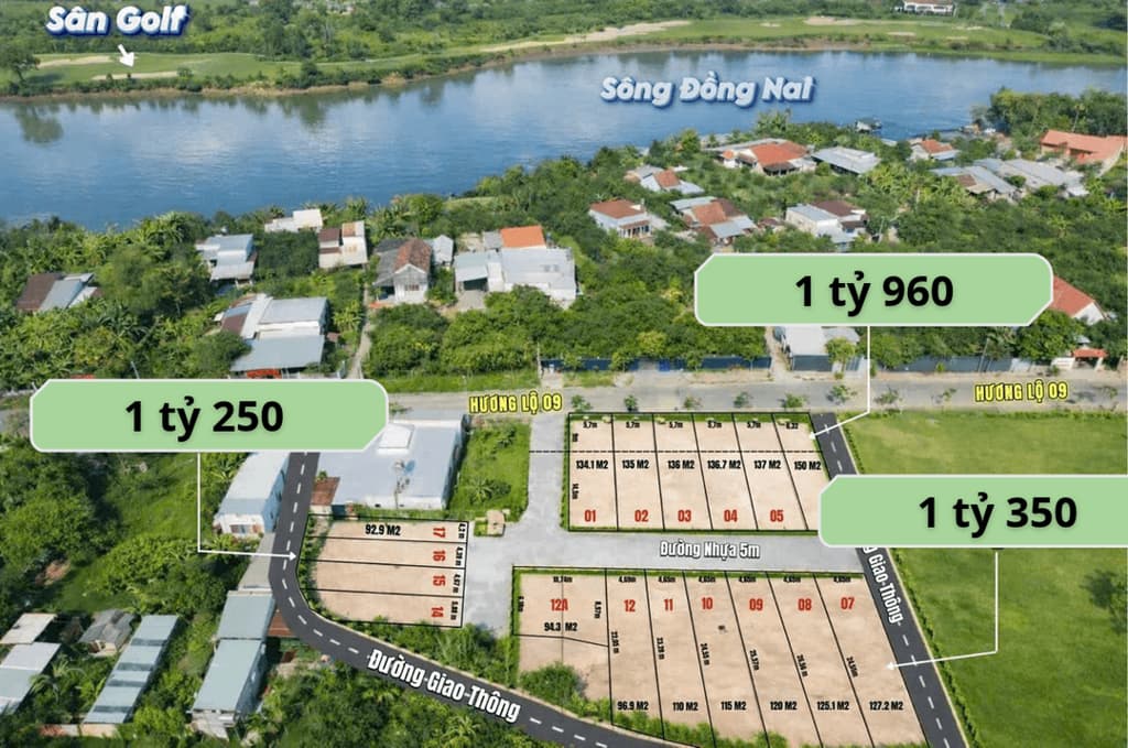 Main-**ĐẤT NỀN VIEW SÔNG GẦN CẦU HÓA AN – 136m² CHỈ 1 TỶ 960 TRIỆU** - **SHR-0