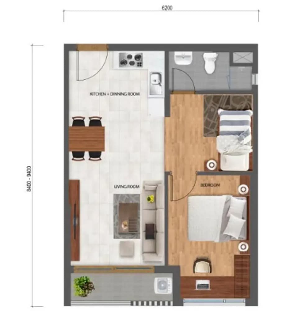 Main-BÁN CĂN HỘ 1PN+1 SAFIRA KHANG ĐIỀN ĐI DU HỌC, GIÁ RẤT TỐT: 3.3 tỷ Full nội thất-5