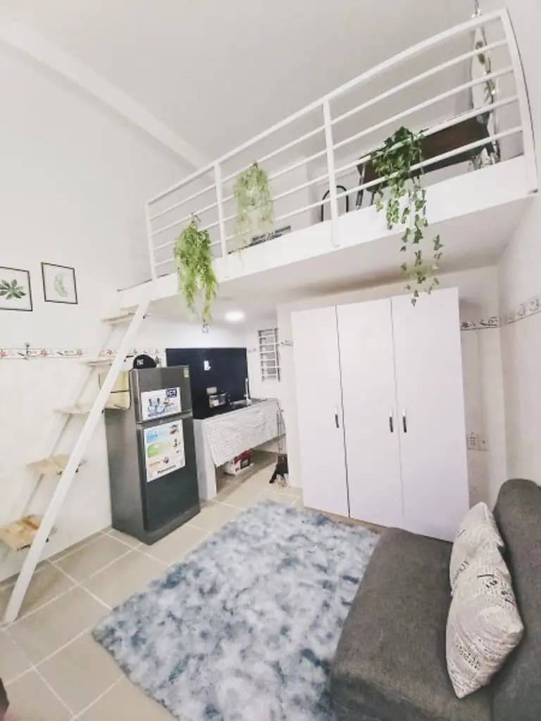 Main-Phòng trọ có gác (Duplex) CV Làng Hoa – Full nội thất mới keng xà beng-2